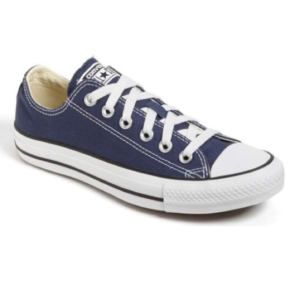 blue converse slip on